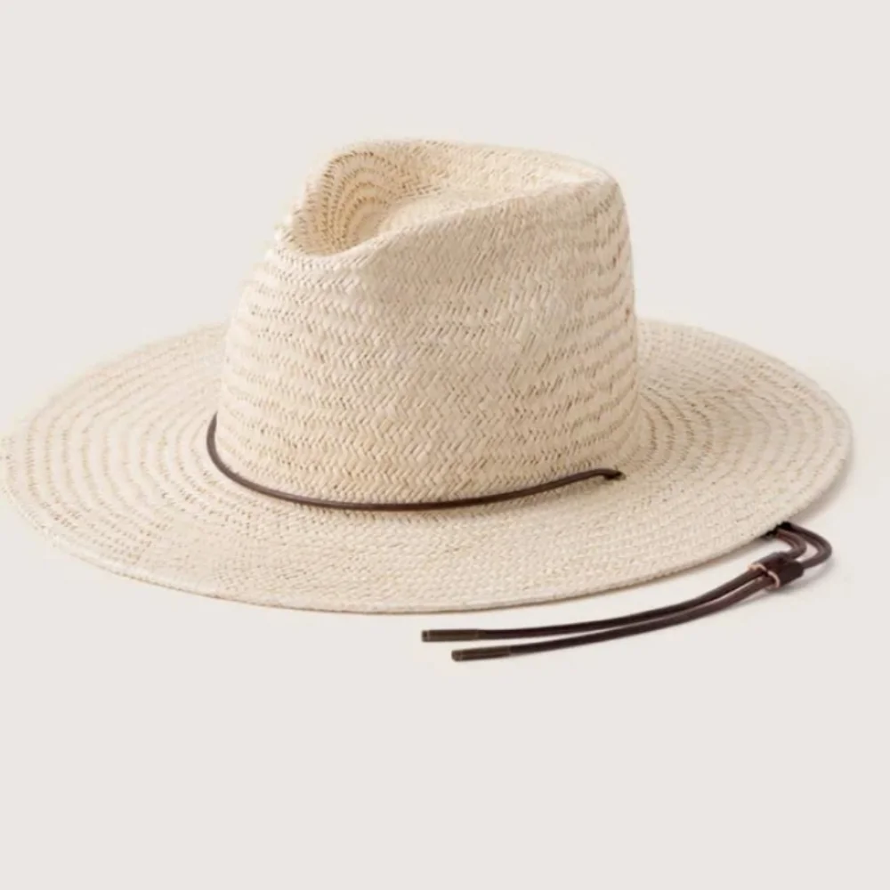 NWT WILL + BEAR AUSTRALIAN Rider Bone White Palm Straw Hat Unisex Medium